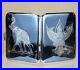 1950s Siam Hand Engraved Sterling Silver Niello Cigarette Case 4 x 3.3 3.2ozt
