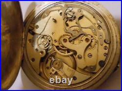 Antique French Pocket Watch in Niello Decorated Case