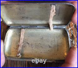 Antique Imperial Russia Russian Sterling 84 Cheroot Case Niello Cigars 1884 Nice