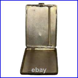 Antique Niello Silver Cigarette Case. 800 silver- 158 grams, C1900