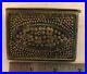 Antique Niello Silver Russian Belt Box with Cyrillic Writing 257-1