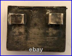 Antique Niello Silver Russian Belt Box with Kokoshnik Mark 255-2