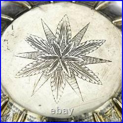 Antique Ottoman Silver, Parcel Gilt And Niello Hammam Bowl Mid 18th Century