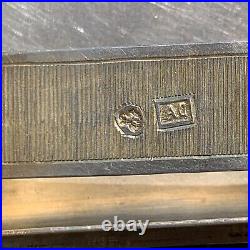 Antique Russian 84 silver niello enamel LARGE cigarette cigar cigarillo case