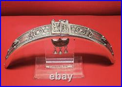 Antique Russian Silver Niello Belt Buckle, Superb Quality