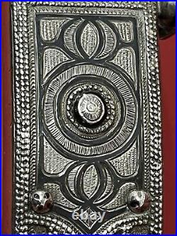 Antique Russian Silver Niello Belt Buckle, Superb Quality