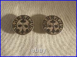 Antique Russian Silver Niello Cuff Links 84