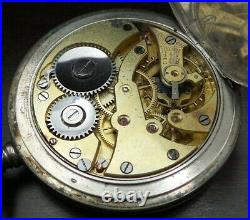 Beautiful Antique Art Deco Swiss Niello 800 Silver Full Hunter Pocket Watch