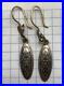 Beautiful Antique used old Silver earrings, Northern Niello 925 test 3.1 gr gift