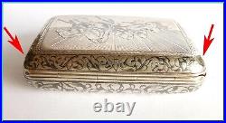 GUSTAV GUSTAVOVICH KLINGERT Russian Silver Niello Box Case 1878 Excellent Cond