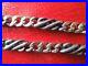 J4845 Antique German 800 Silver Niello/ Gold Filled Pocket Watch Chain See Des