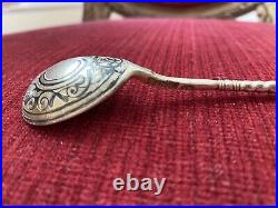 Russian Niello Sterling Antique Spoon Marked. Worldwide Shipping 5 Long