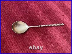 Russian Niello Sterling Antique Spoon Marked. Worldwide Shipping 5 Long