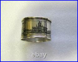 Russian Sterling Silver 84 & Niello Napkin Ring, 1872 Moscow