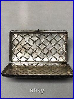 Russian silver and niello cigarette case