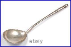 Russian silver with niello spoon, 1857