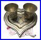 Set Of Russian Silver Niello 875 Kubachi Vintage 2 Cups WithTray Weight 236 Gr