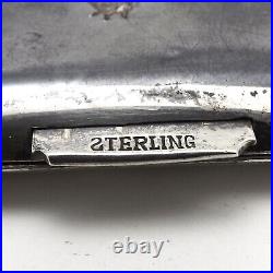 Sterling Silver Siam Niello Dancer Cigarette Case 210 Grams Antique