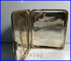 Vintage Siam Solid Sterling Silver Niello, Goddess Cigarette Case 3955/3