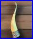 Vintage Soviet Georgian Russian Drinking Horn 875 Niello Silver Bird Head Bull